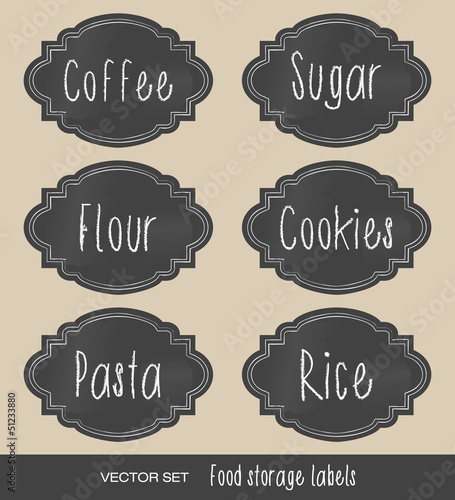 Food storage labels