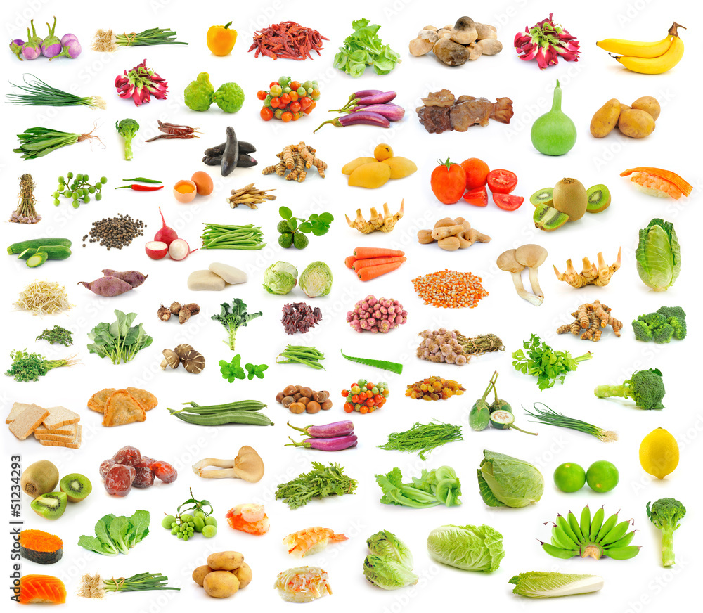 collection of fruit and Vegetables collection of fruit and Vegetables