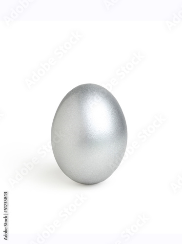 Silver egg.