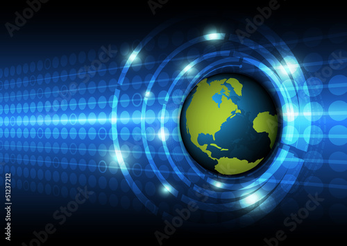 global technology concept background