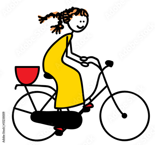 Fahrradfahrerin