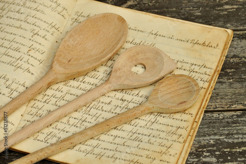 Canvastavla Großmutter´s Rezeptesammlung