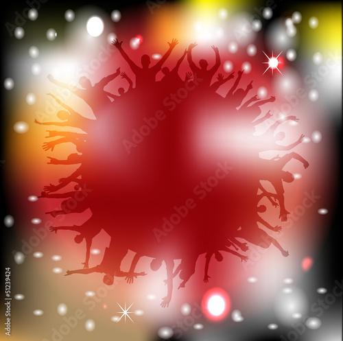 Party people vector background