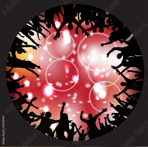 Party people vector background