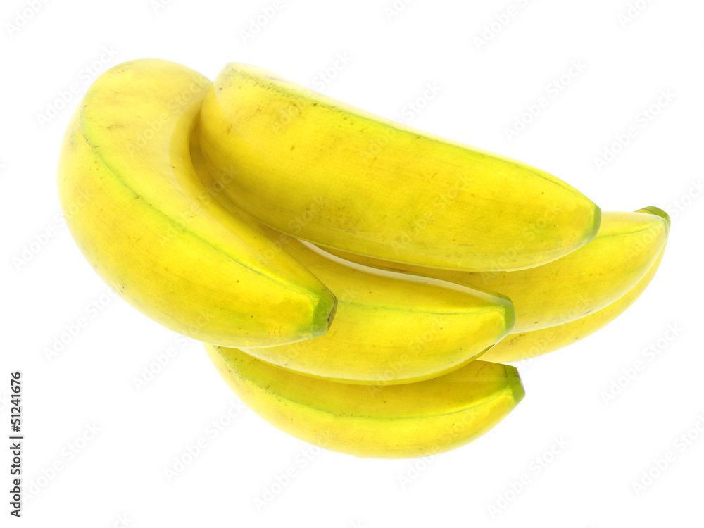 bananas isolated on a white background bananas isolated on a white background