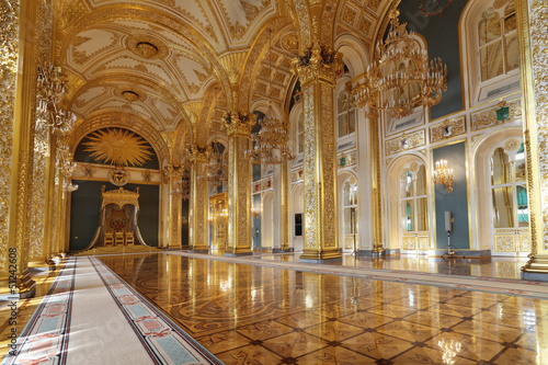 Stampa su tela Grand Kremlin Palace. Throne hall