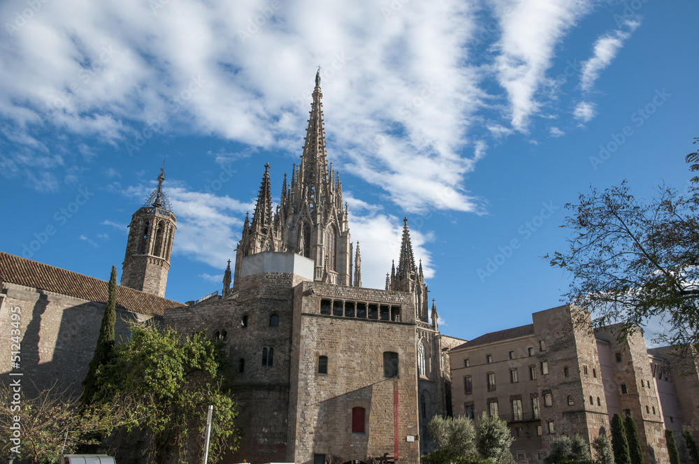 Fototapeta premium La Catedral del Mar in Barcelona