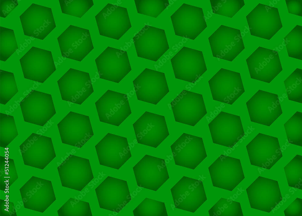 Naklejka premium green hexagon background