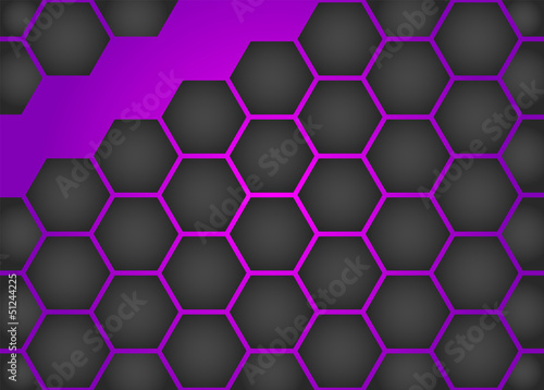 Purple honeycomb background