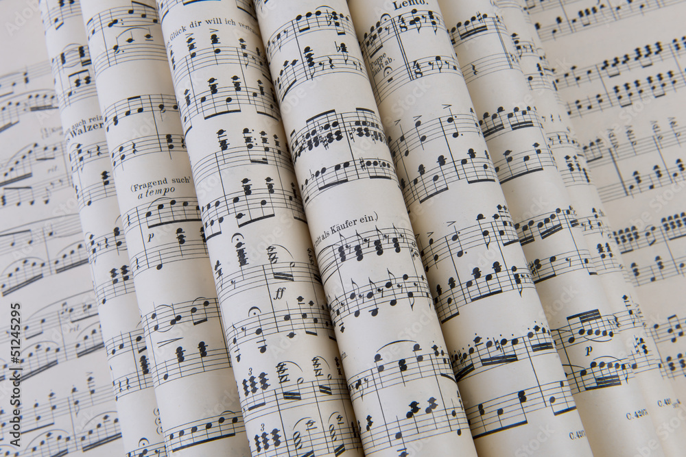 Naklejka premium spartito musicale