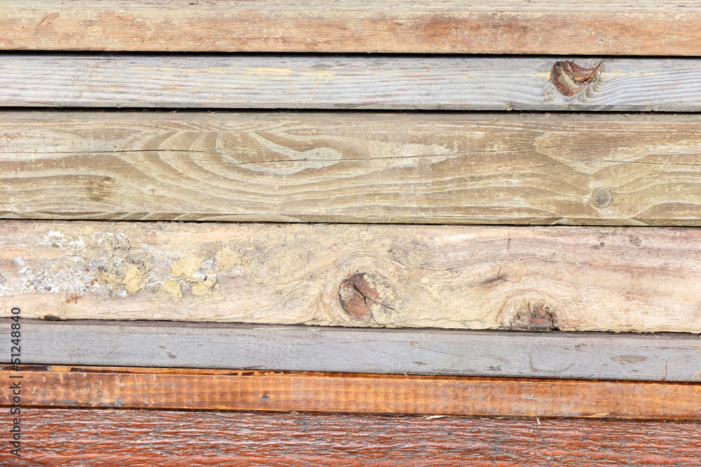 Obraz premium Verschiedene Bretter gestapelt