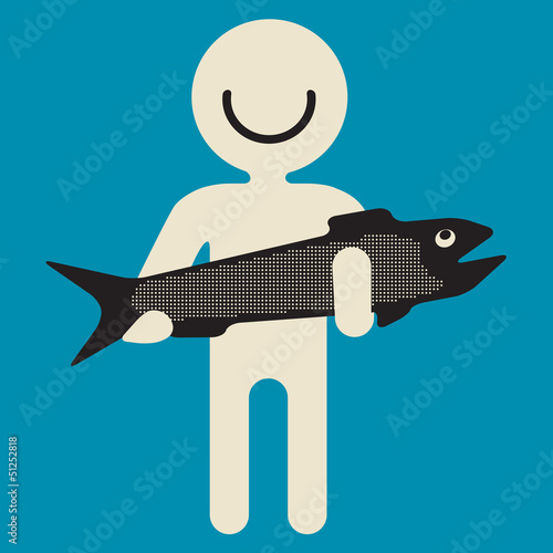 happy fisher holding big fish