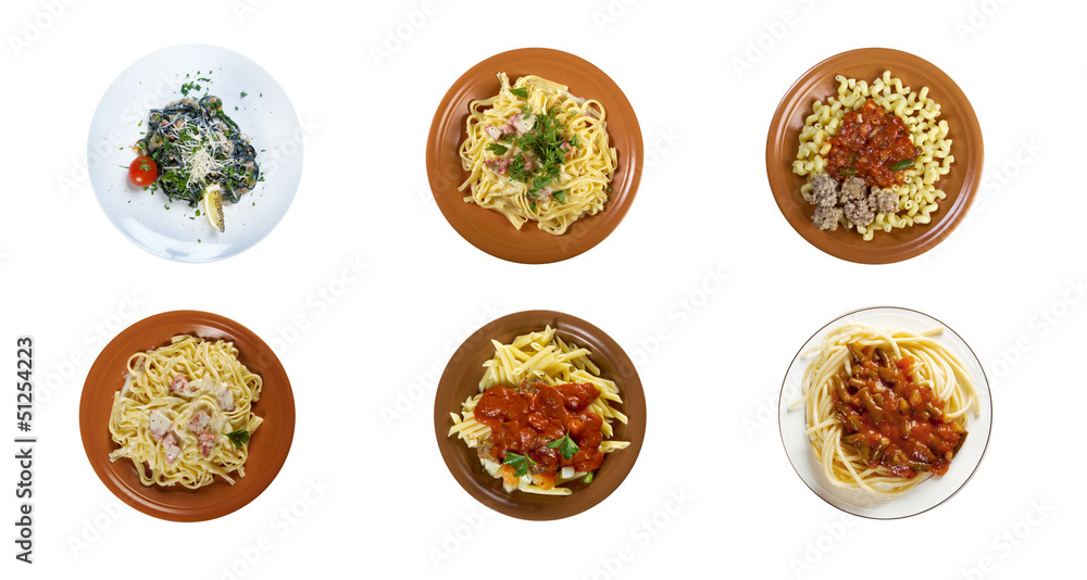 different italian pasta. different italian pasta.