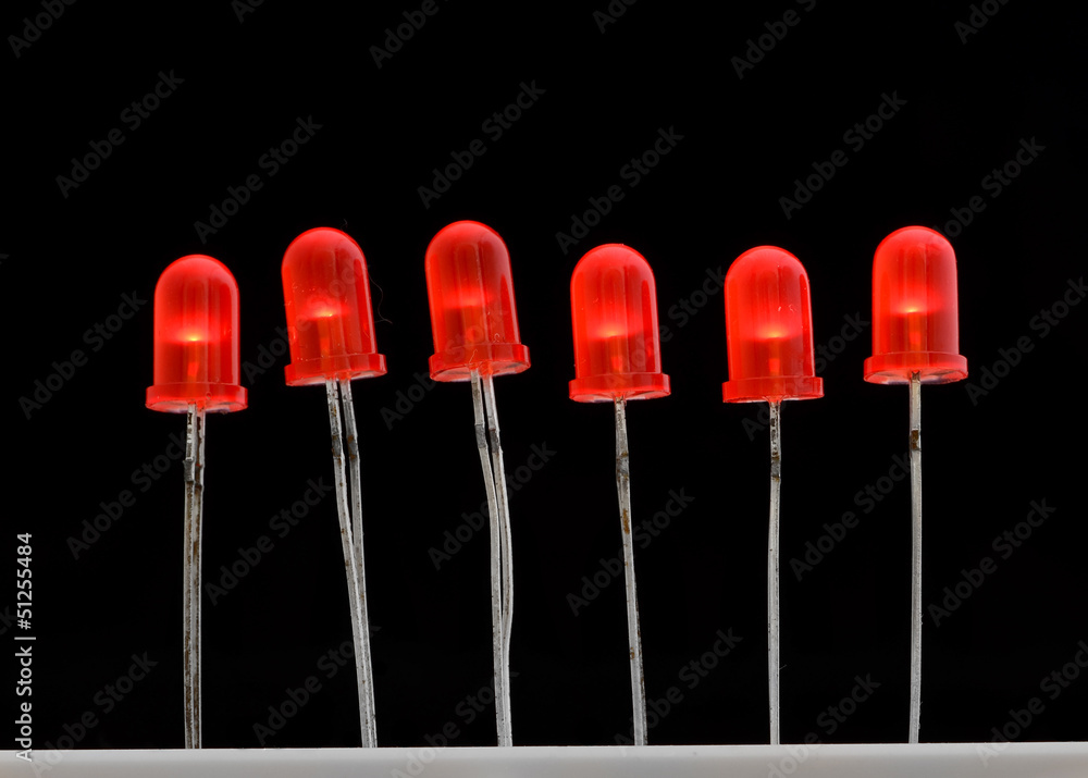 LEDs, turned on LEDs, turned on