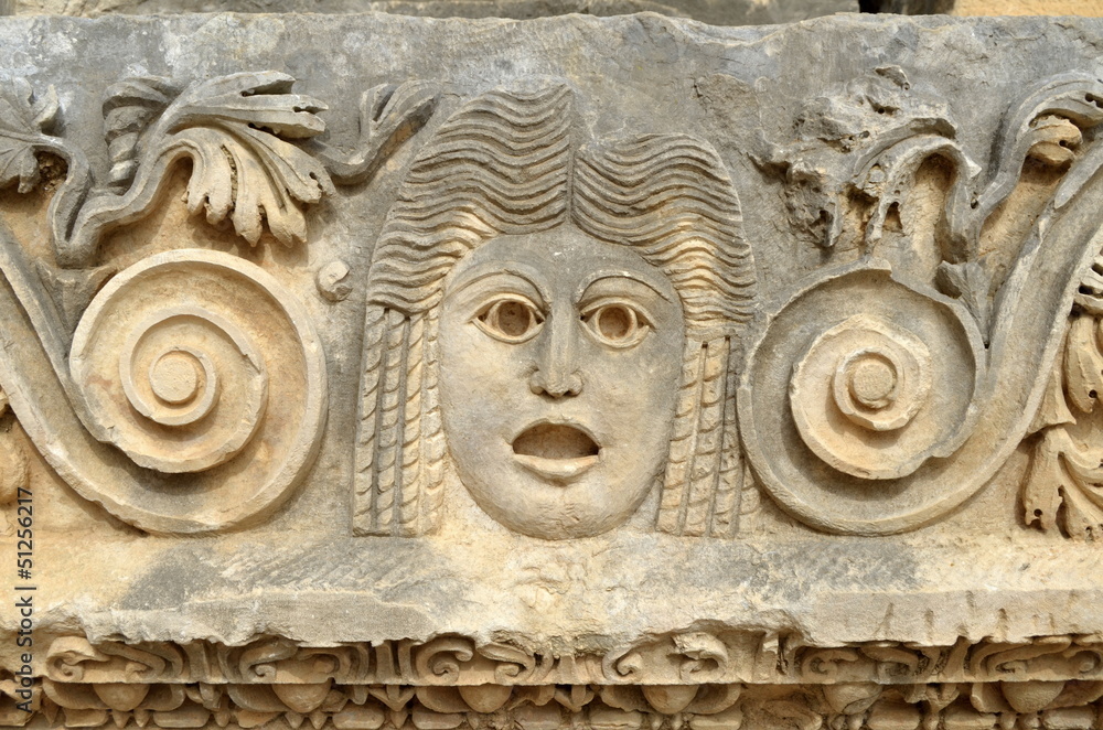 Reliefs am Amphittheater in Myra