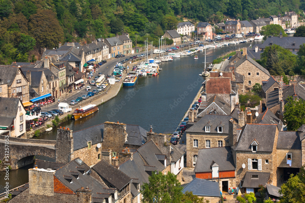 Dinan, Brittany, France - Ancient town on the river