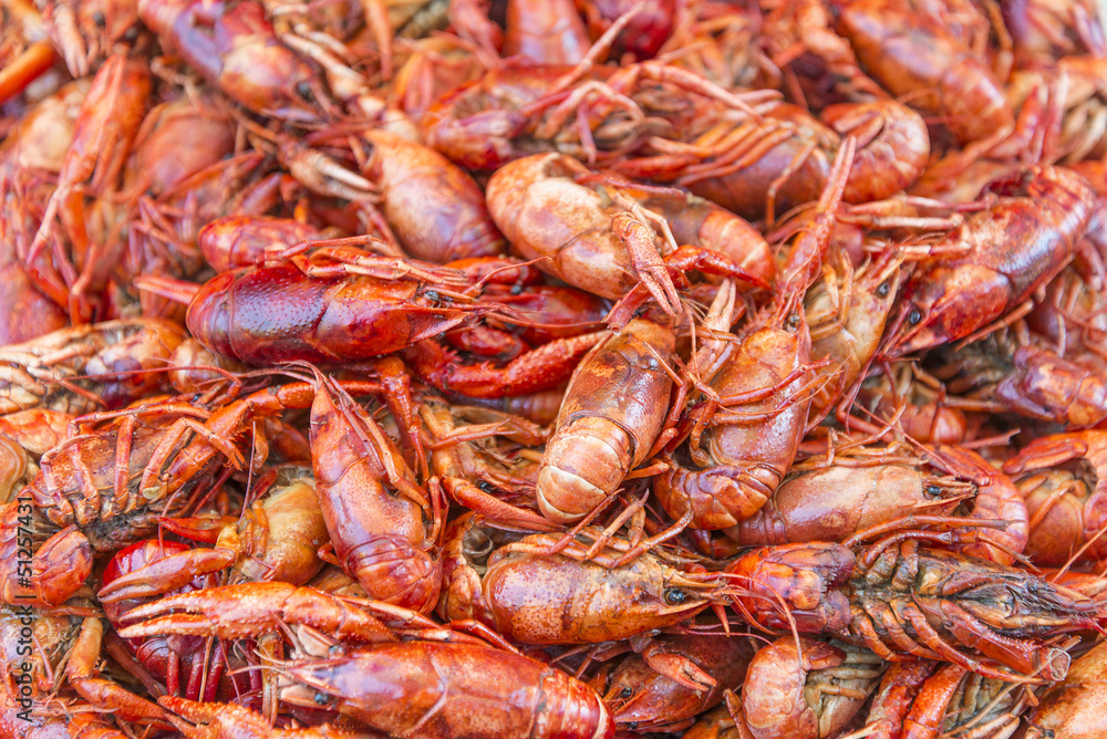 big prawns in market big prawns in market