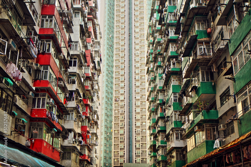 Old apartments in Hong Kong Old apartments in Hong Kong