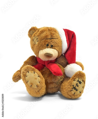 Teddy Bear with christmas hat © razihusin