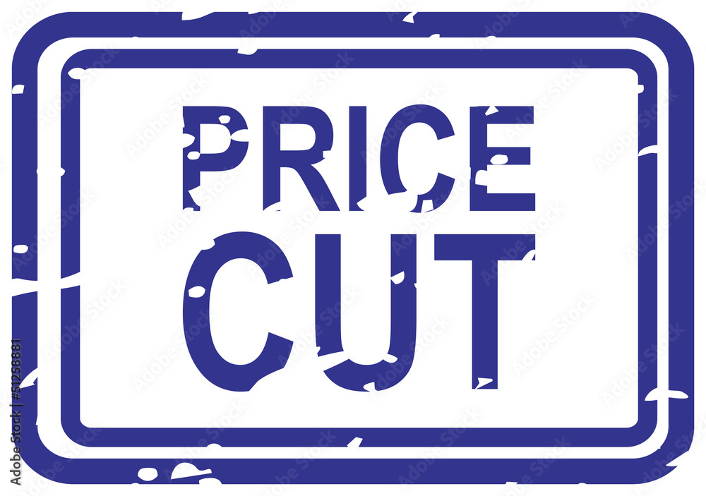 Fototapeta premium Price Cut Rubber Stamp