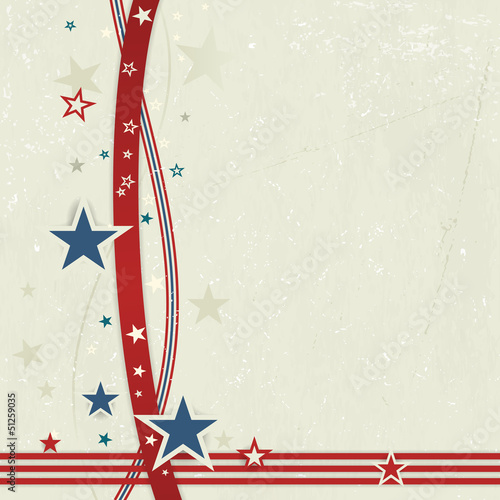 USA patriotic background in red, blue and off white.