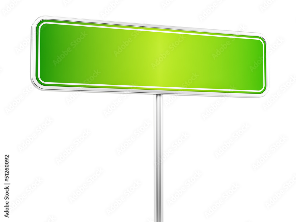 render of a road sign, isolated on white render of a road sign, isolated on white