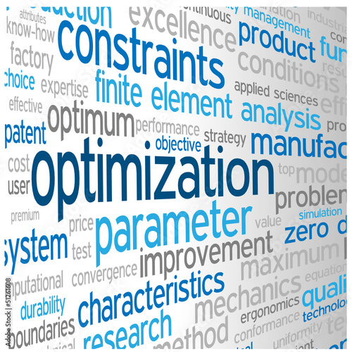 OPTIMIZATION Tag Cloud (engineering process improvement quality)