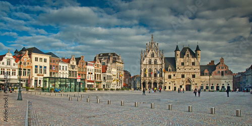 Nice houses in the old town of the city