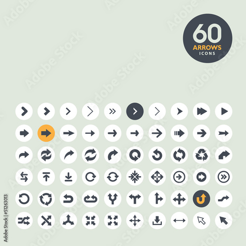 Arrow icon set