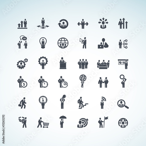 Set of business concept icons © PureSolution