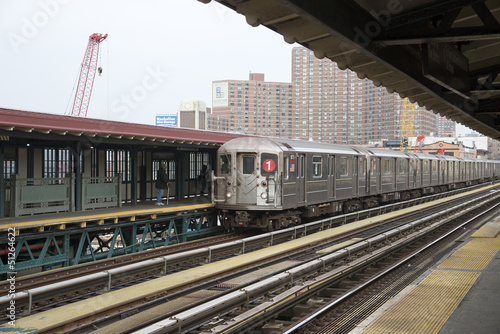 Rail tracks at 125th Street station New York USA