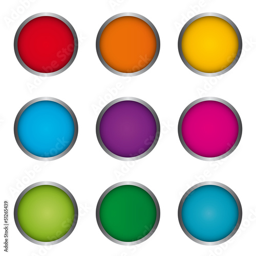 Free Download Vector Button Set - Icons - GFXLoad