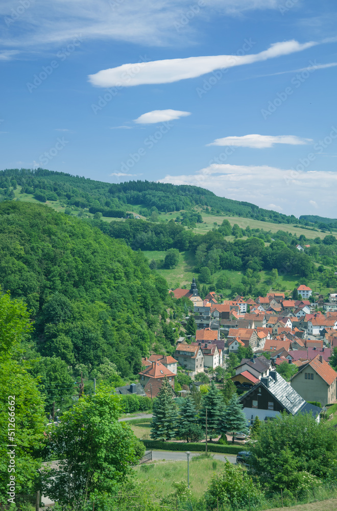 Urlaubsort und Bergdorf Steinbach am Rennsteig im Thüringer Wald