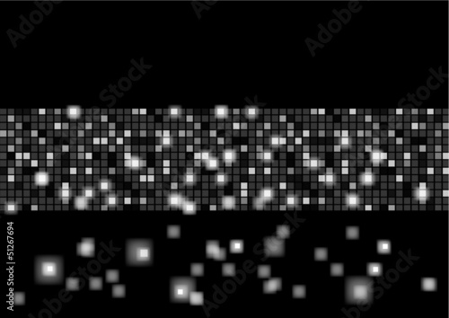 Mur lumineux - argent