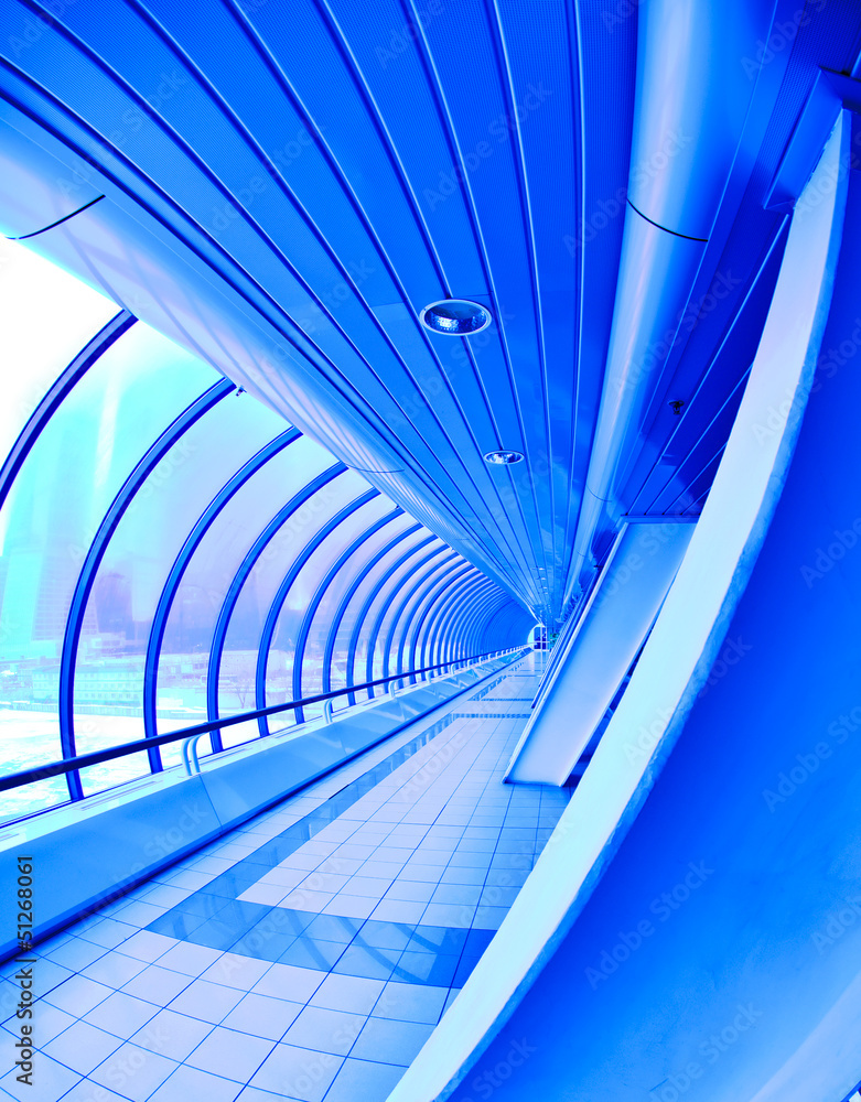 Fototapeta premium Covered bridge Moscow City
