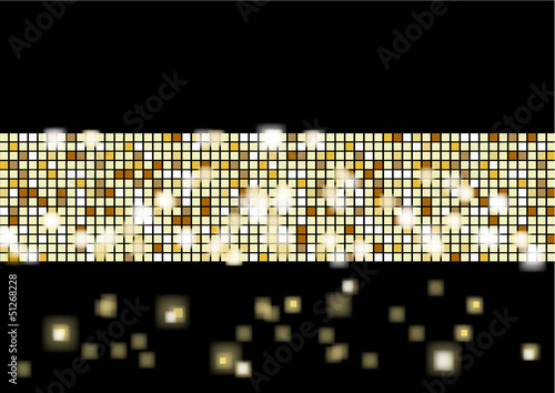 Mur lumineux - or