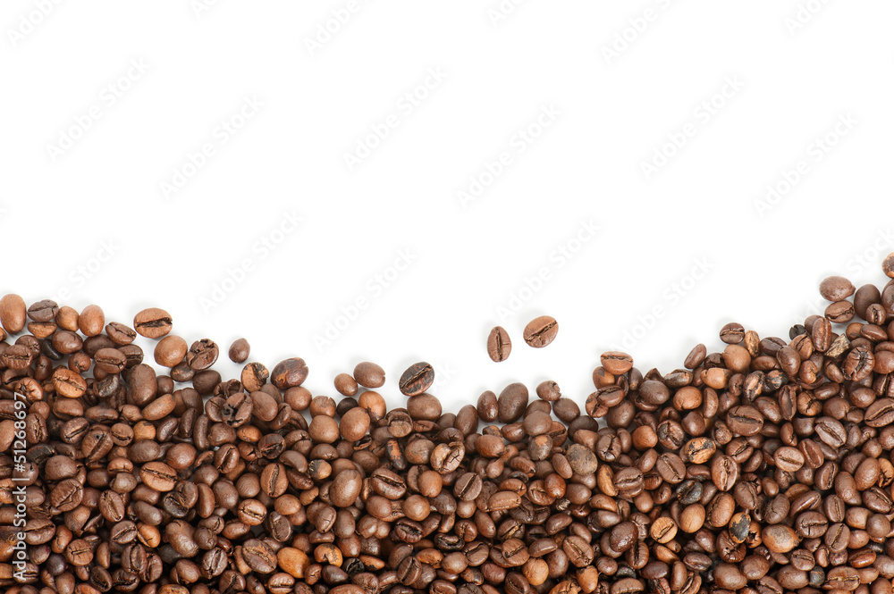 Obraz premium coffee beans with copyspace
