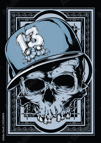 Hip hop skull