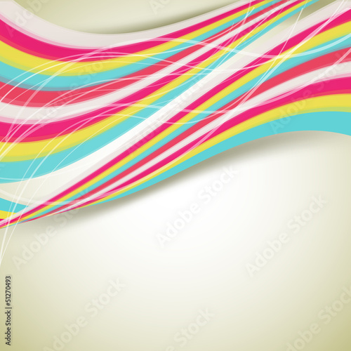 retro background with flowing stripes