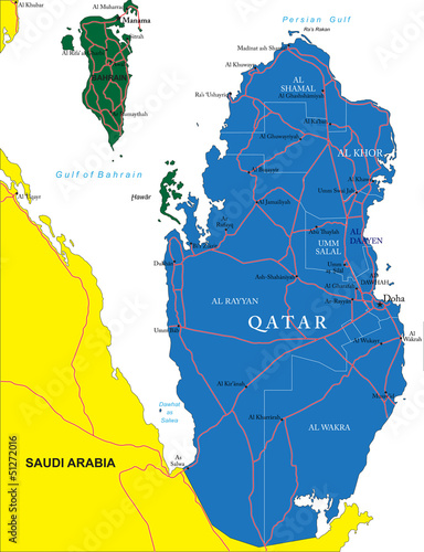 Qatar map
