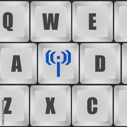 Keyboard with an access point