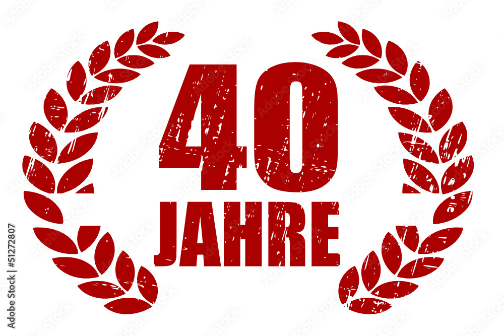 stempel, 40 JAHRE Adobe Stock