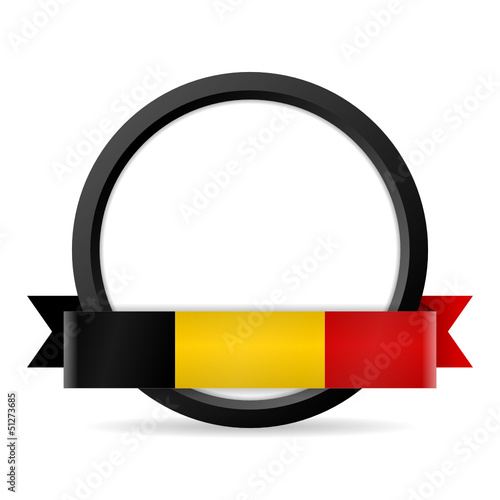 button mit banner belgien I