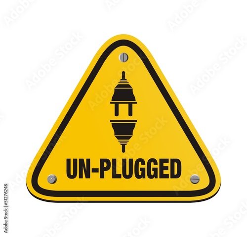 unplugged triangle signs