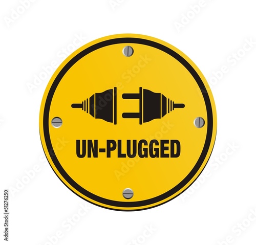 unplug circle signs