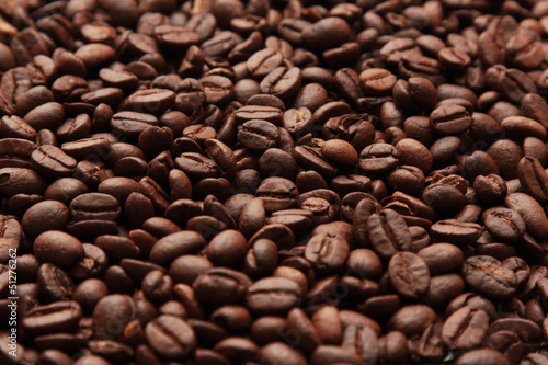 background of roast coffee beans