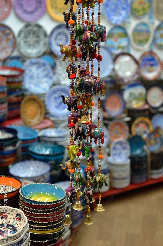 Pendant trinkets at grand bazaar, Istanbul