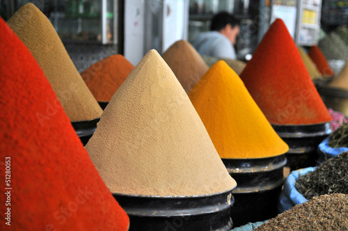 spices at the market marrakesh, Morocco