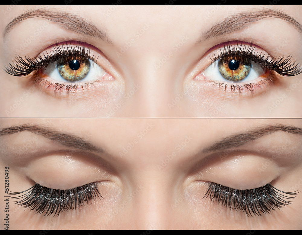 Fototapeta premium EYE AND FALSE EYELASHES