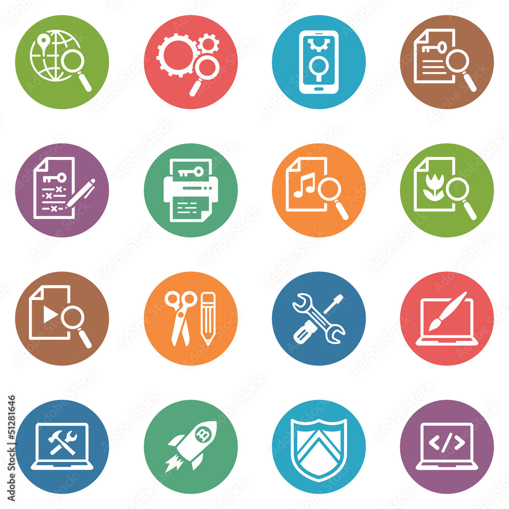 SEO & Internet Marketing Icons - Set 1 | Dot Series SEO & Internet Marketing Icons - Set 1 | Dot Series